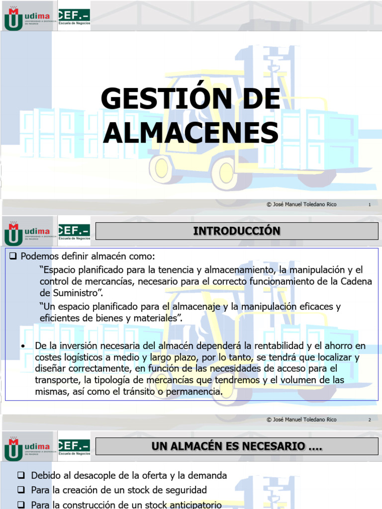 Gestión Eficiente de Almacenes Logísticos | PDF | Almacén | Economias