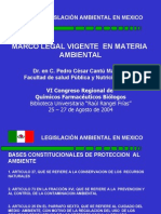 Marco Legal Vigente en Materia Ambiental