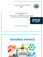 SEGUNDO AVANCE, II BIMESTRE AUDIRTORIA Marlon Rivera 6to. A