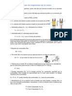 Cálculo de Magnitudes de Un Motor