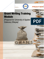Grant Writing Training Manual Frontieri F