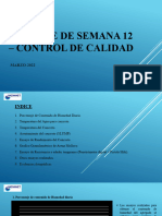 Informe Semanal 12 (Del 14 Al 20 de Marzo) - Control de Calidad