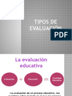 Tipos de Evaluacion