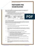 Exam Block Preparation