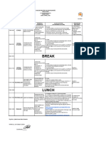 DAILY PLAN 2nd - 6th APRIL 901