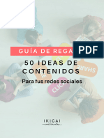 IKIGAI Contenidos - Guía Aniversario 50 ideas para redes