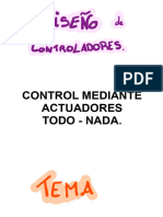 Control Mediante Actuadores Todo o Nada