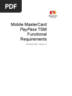 Mobile Master Card PayPass TSM Functional Requirements v1-0