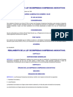 Reglamento de la Ley Empresas Campesinas Asociativas