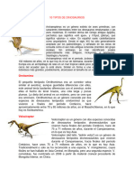 10 Tipos de Dinosaurios