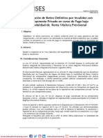 PREV-28-23 Liquidación de Retiro Definitivo Por Invalidez Con Componente Privado en Curso de Pago Bajo