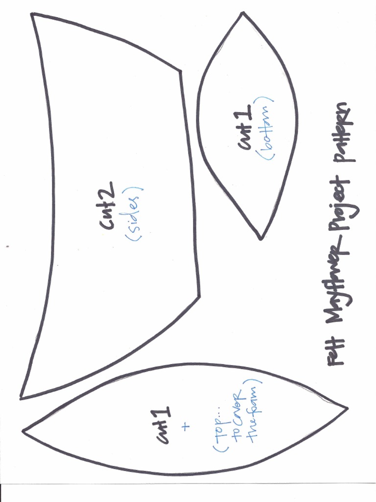 Felt Boat Pattern PDF