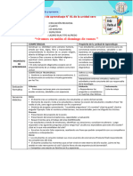 Sesión de aprendizaje N° 01 de evaluacion diagnostica