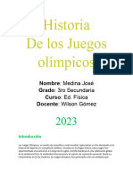 Historia de Los Juegos Olimpicos Muejeje