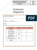 Evaluación Diagnóstica: Nómbre Del Alumnó