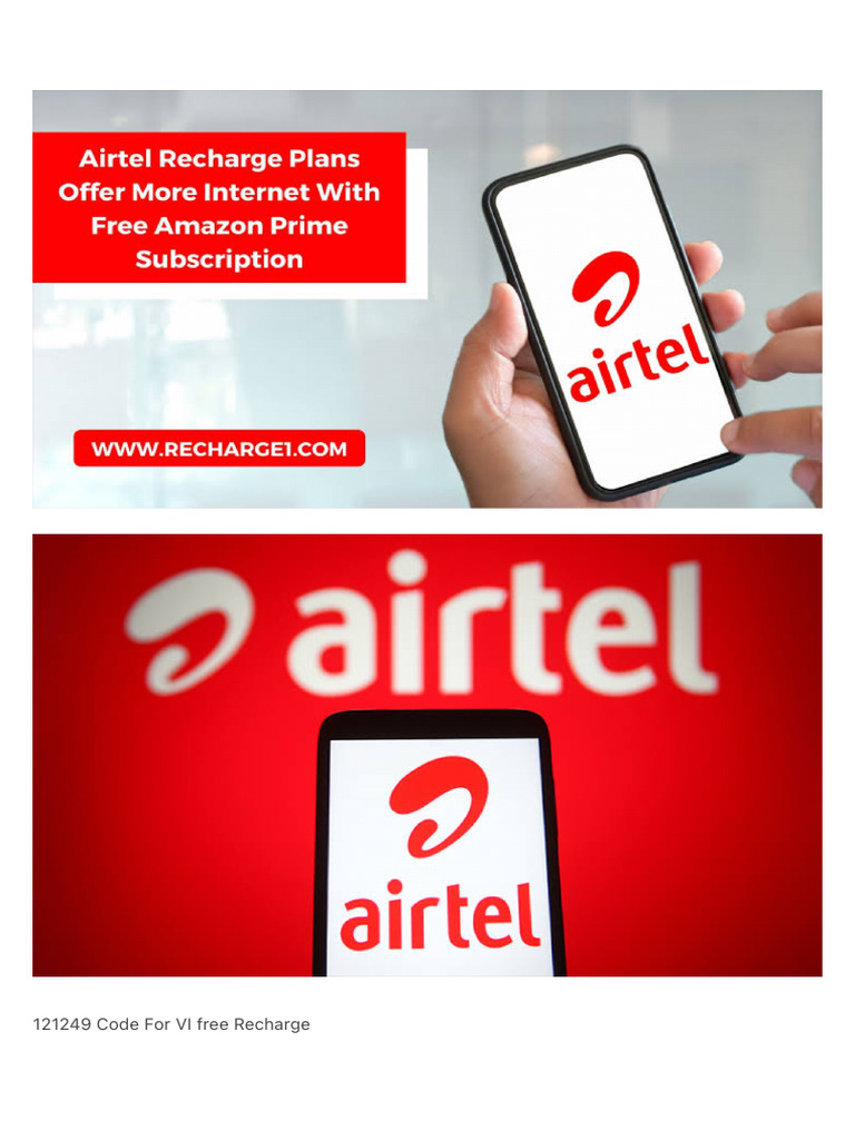 Free Recharge Codes for Airtel and VI | PDF