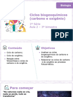 Ciclos Biogeoquímicos (Carbono e Oxigênio) : 1 Série Aula 2 - 3º Bimestre