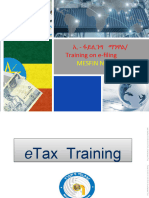 Training On E-Filing: Mesfin Nigusse