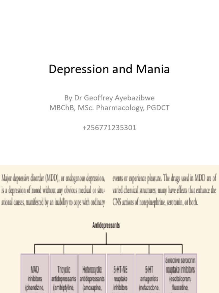 Antidepressant and Antimanic | PDF | Antidepressant | Bipolar Disorder