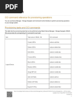 CCI Command Reference For Provisioning Operations