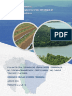 Evaluación de la Disponibilidad Hídrica (Oferta y Demanda) de las Cuencas Hidrográficas de los Ríos Chiriquí (108), Chiriquí Viejo (102) y Chico (106), año 2016” (1)