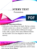 MASTERY TEST PERMUTATION
