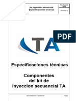 TA EEC-GNV Especificaciones Tecnicas Components Kits Inyeccion Secuencial 2023