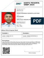 Kartu Peserta SNBP 2024