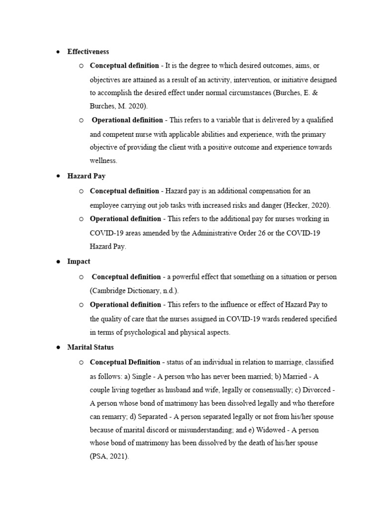 Definition-of-Terms EDITED | PDF | Health Care | Marriage