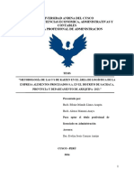 “METODOLOGÍA DE LAS 5´S DE KAIZEN EN EL ÁREA DE LOGÍSTICA DE LA EMPRESA ALIMENTOS PROCESADOS S.A. EN EL DISTRITO DE SACHACA^LLJ PROVINCIA Y DEPARTAMENTO DE AREQUIPA- 2023. - 2024 FINAL (1) (2)