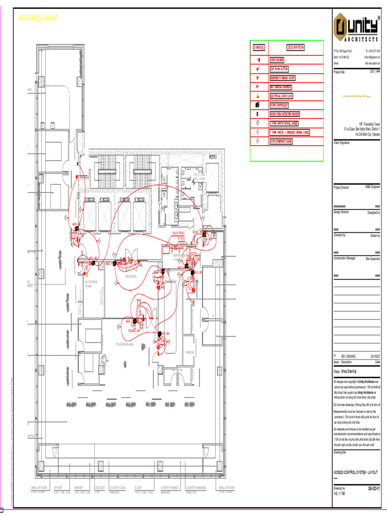 ABB HCM OFFICE - Security System - Shop Drawing | PDF