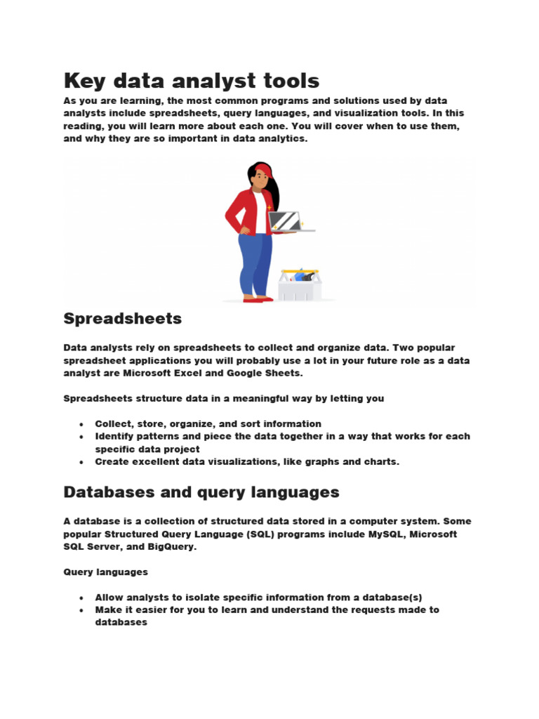 Essential Tools for Data Analysts | PDF