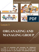 Organazing and Managing Group