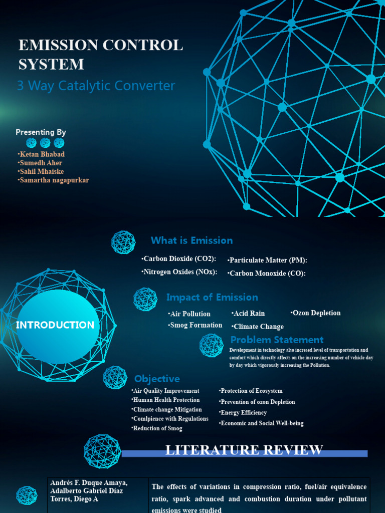 Emision Control System Ppt Pdf Exhaust Gas Catalysis
