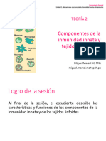 T2 PPT Componentes de la inmunidad innata y tejidos linfoides 2023