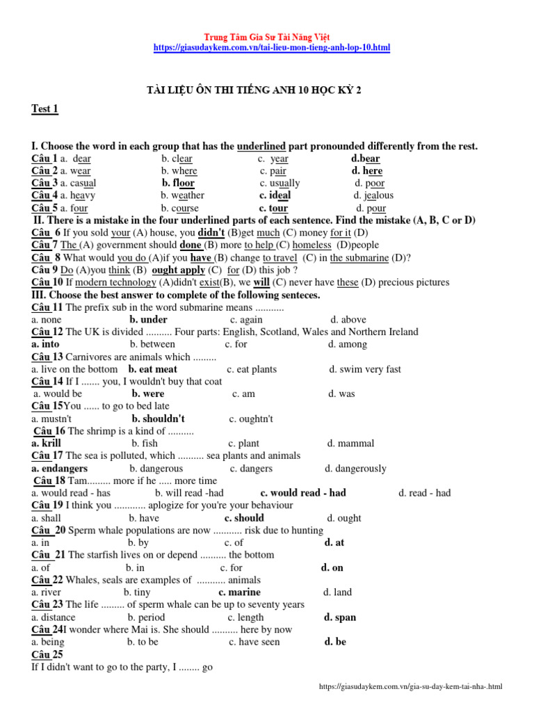 Tai lieu on thi tieng anh 10 tai lieu onthi tieng anh 10 pdf fifa