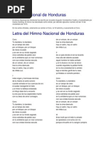 Himno Nacional de Honduras