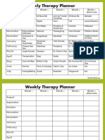 Therapy Planner-Master List
