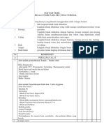 DAFTAR TILIK pemeriksaan fisik nifas