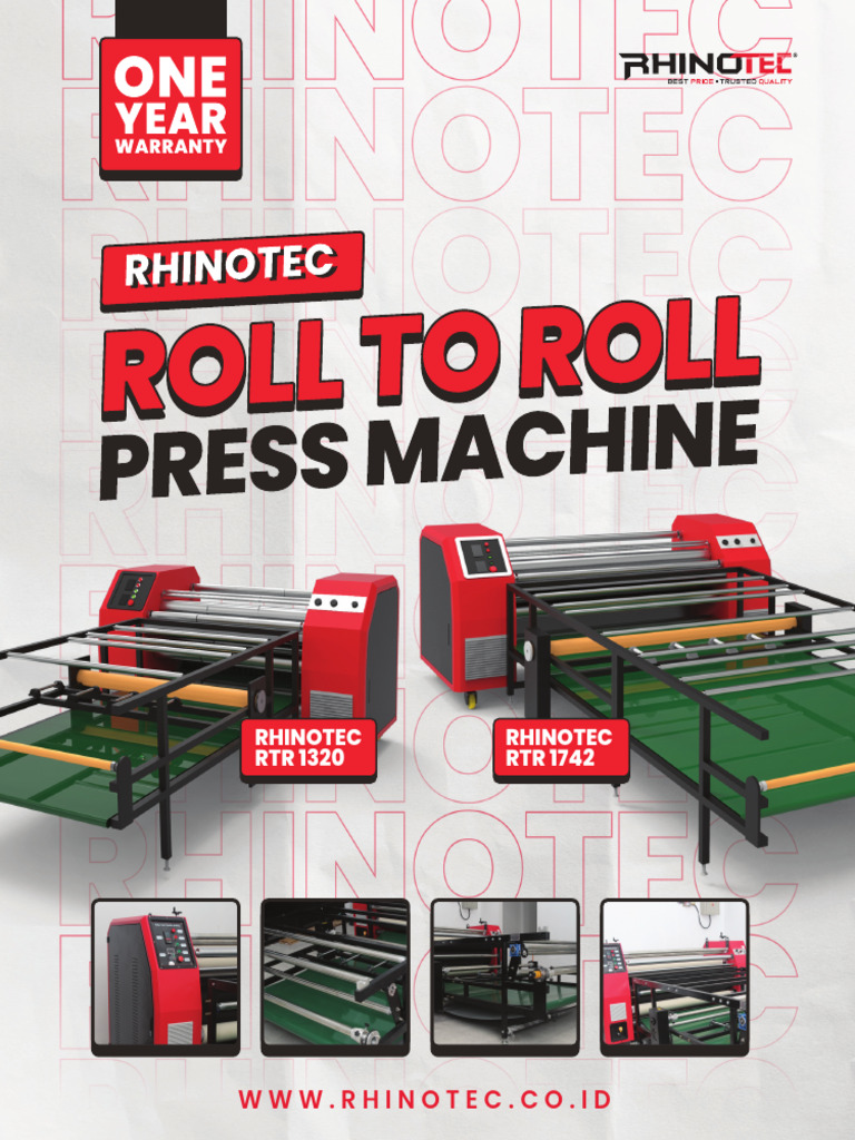 Rhinotec RTR 1320 & 1742 Machine Specs | PDF
