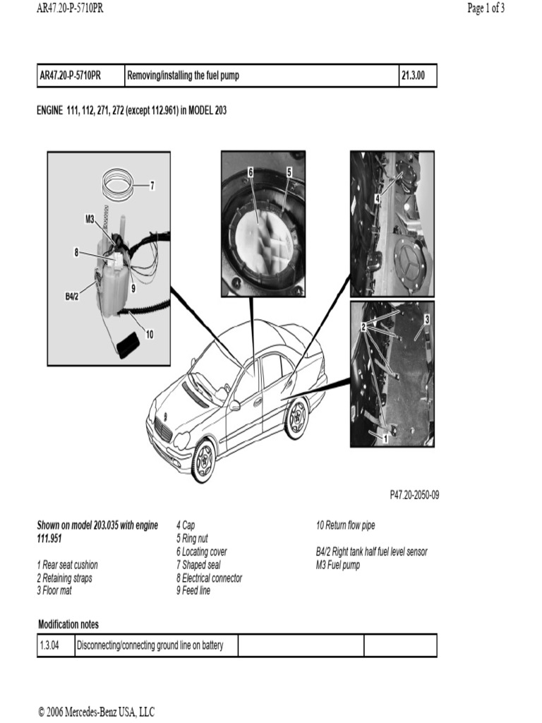 w203-fuel-pump-installation-guide-pdf-vehicles-manufactured-goods