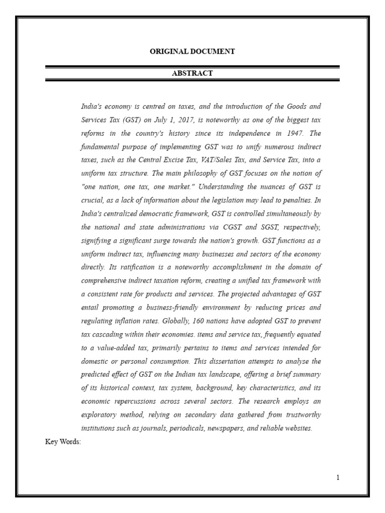 Original Document Meaning