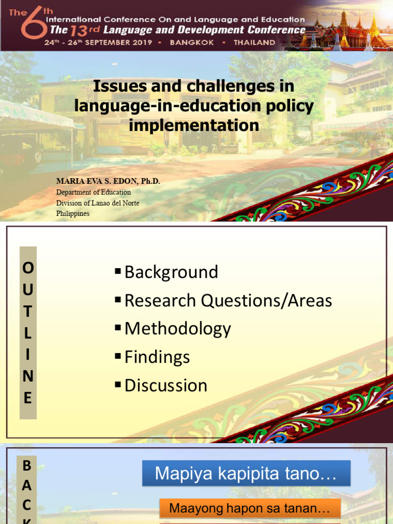 Language Policy Challenges in Education | PDF | Multilingualism | First ...