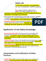 Lab Safety Poster Criteria