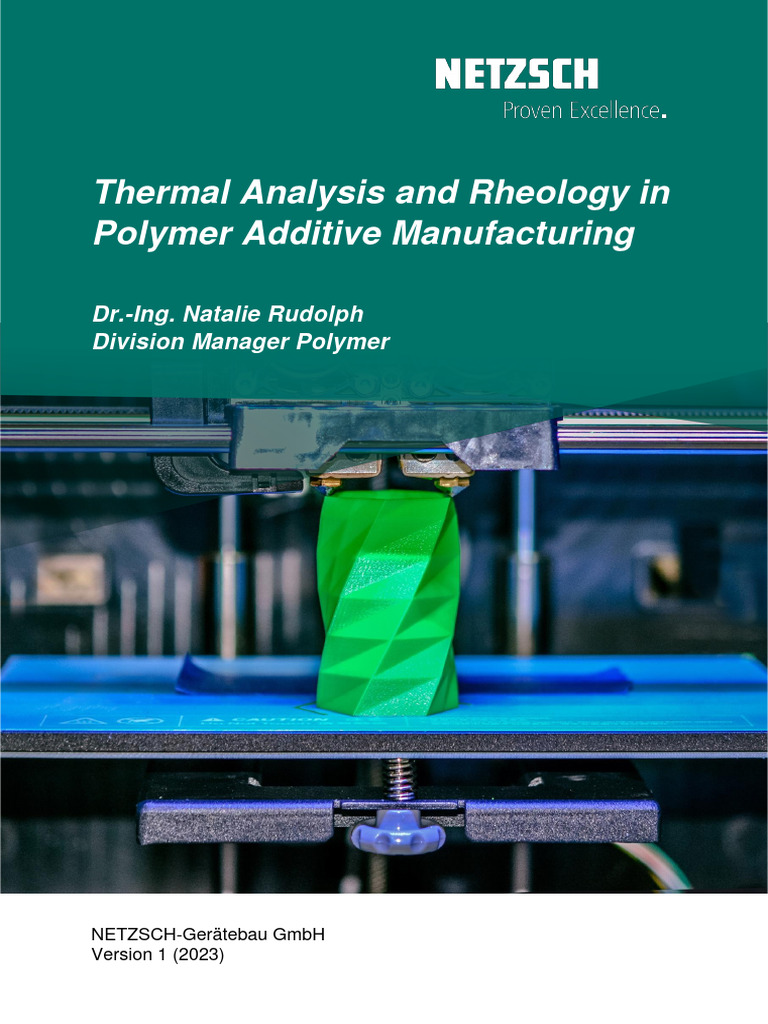 Thermal Analysis and Rheology in Polymer AM V1 2023 | PDF ...