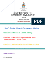 Caribbean Civilisation Lecture 5
