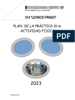 PLAN DE TRABAJO DE LA PRACTICA 10m ACTIVIDAD FISICA