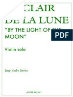 Au Clair de La Luna Violin