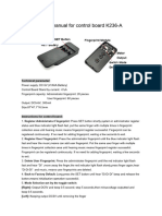 User Manual For Control Board K236-A