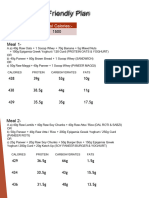 1500 Cal 120-140g Protein Diet Plan